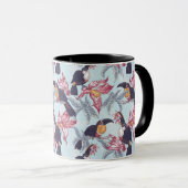 Toucans met exotische bloemen mok (Voorkant rechts)