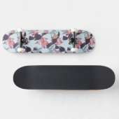 Toucans met exotische bloemen persoonlijk skateboard (Horizontaal)