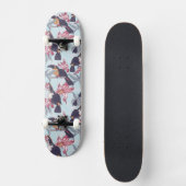 Toucans met exotische bloemen persoonlijk skateboard (Voorkant)