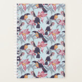 Toucans met exotische bloemen planner (Voorkant)
