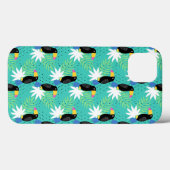 Toucans op Blauwgroen Case-Mate iPhone Case (Achterkant (horizontaal))