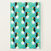 Toucans op Blauwgroen | Monogram Planner (Achterkant)