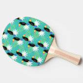 Toucans op Blauwgroen Tafeltennisbatje (Zijkant)