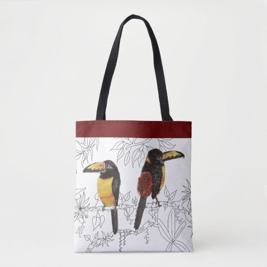 Toucans op een Tas - (1) (Voorkant)