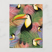 Toucans op het Oerwoud Exotic Summer Pattern Briefkaart (Voorkant)