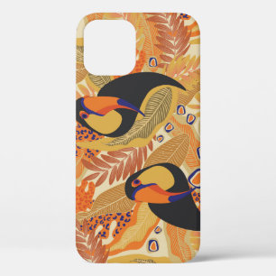 Toucans op takken, naadloos tropisch patroon. Case-Mate iPhone case