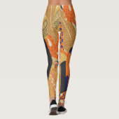 Toucans op takken, naadloos tropisch patroon. leggings (Achterkant)