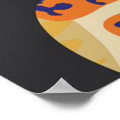 Toucans op takken, naadloos tropisch patroon. poster (Hoek)