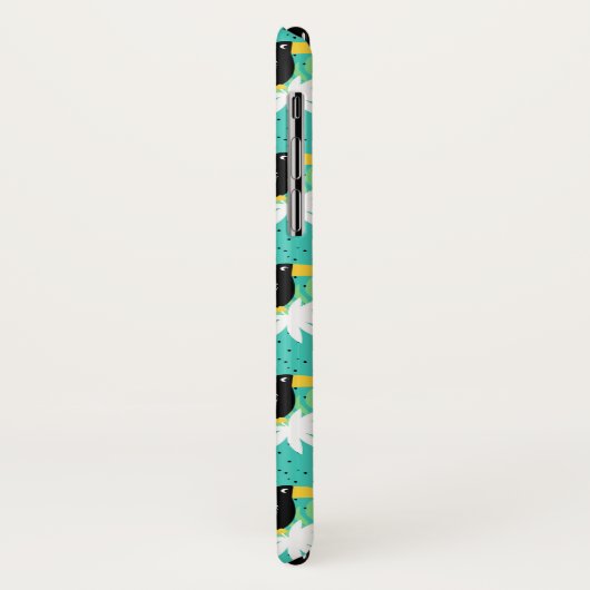 Toucans Op Teal | Monogram Case-Mate iPhone Case (Achterkant/links)