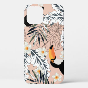 Toucans, palmen, Plumeria: roze tropisch. Case-Mate iPhone Case