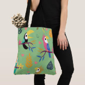 Toucans & parrots tote bag (Dichtbij)