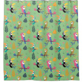 Toucans & parrotts douchegordijn (Voorkant)
