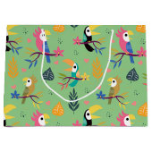 Toucans & parrotts groot cadeauzakje (Voorkant)