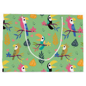 Toucans & parrotts groot cadeauzakje (Achterkant)