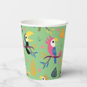 Toucans & parrotts papieren bekers (Achterkant)