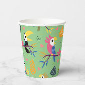 Toucans & parrotts papieren bekers (Voorkant)