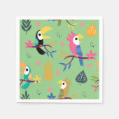 Toucans & parrotts servet (Voorkant)