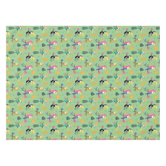Toucans & parrotts tafelkleed (Voorkant (Horizontaal))