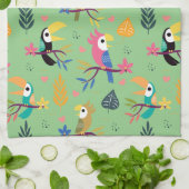 Toucans & parrotts theedoek (Gevouwen)