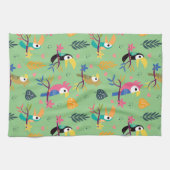 Toucans & parrotts theedoek (Horizontaal)