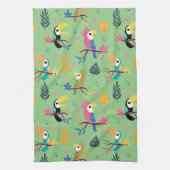 Toucans & parrotts theedoek (Verticaal)