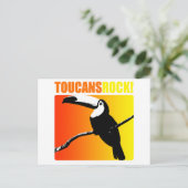 Toucans Rock! Briefkaart (Staand voorkant)