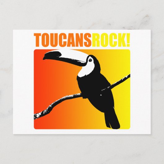 Toucans Rock! Briefkaart (Voorkant)