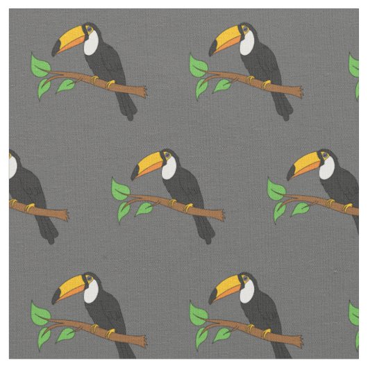 Toucans Schattige Vogels Stof (Close Up)