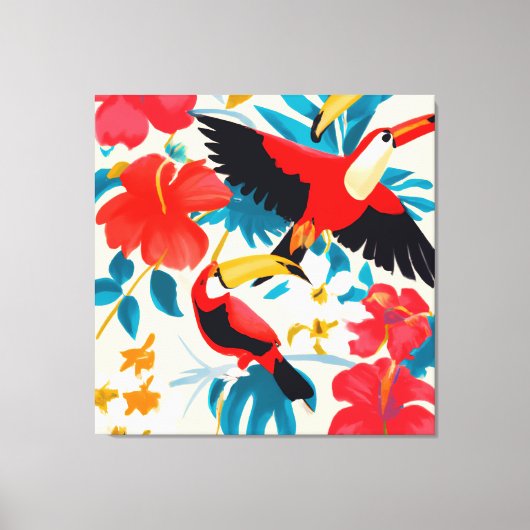 Toucans wel! canvas afdruk (Voorkant)
