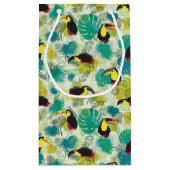 Toucans White Gift Bag Klein Cadeauzakje (Achterkant)