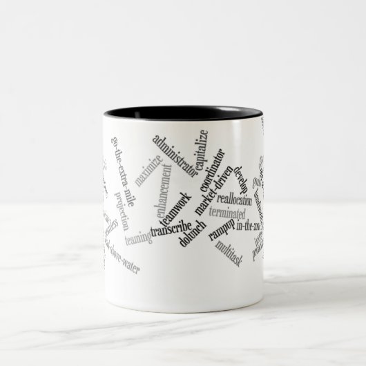 "Touch Base"-loopbeker Tweekleurige Koffiemok (Center)