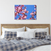 Touch Blue Japans Cherry Blossom Canvas Afdruk (Insitu (Slaapkamer))