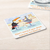 Touch & Crow Beer Mat Kartonnen Onderzetters (Schuin)