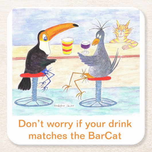 Touch & Crow Beer Mat Kartonnen Onderzetters (Voorkant)