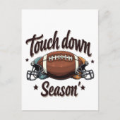 Touch Down Season Fantasy Football Rugby Gift Briefkaart (Voorkant)