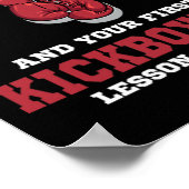 Touch Me And Your First Kickboxing Lessin Is Free  Poster (Hoek)