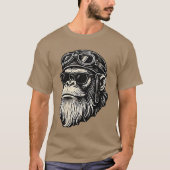 Touch My Beard andell Me Im Pretty Funny Monkey Sa T-shirt (Voorkant)