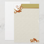 Touch of Class - Initiaal aanpassen Briefpapier (Voorkant / Achterkant)