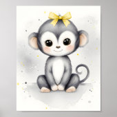 Touch of Color Kinderkamer Jungle Dieren Aap Poster (Voorkant)