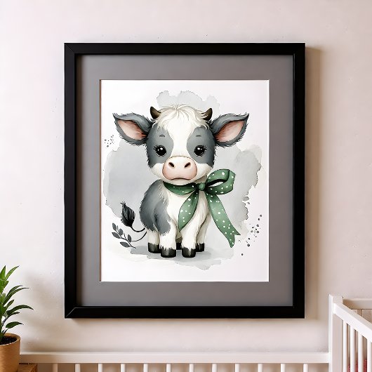 Touch of Color Nursery Boerderij Dieren Koe Poster