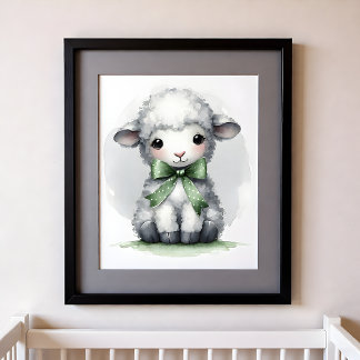 Touch of Color Nursery Farm Animals Sheep Poster