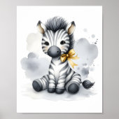 Touch of Color Peuterkamer Jungle Dieren Zebra Poster (Voorkant)