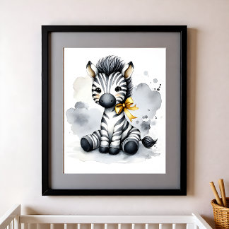 Touch of Color Peuterkamer Jungle Dieren Zebra Poster