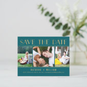 Touch of Gold EDITABLE COLLAGE Kleurenopslag De da Aankondigingskaart (Staand voorkant)