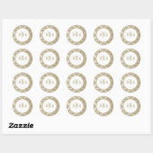 Touch of Gold Ronde Sticker (Vel)