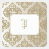 Touch of Gold Vierkante Sticker (Voorkant)