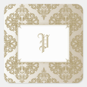 Touch of Gold Vierkante Sticker