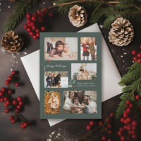 Touch of Holly Minimal Fotocollage Groen