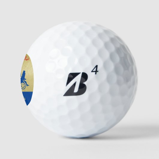 Touch of Kerstmis Golf Cart Monogram Name Golfballen (Logo)