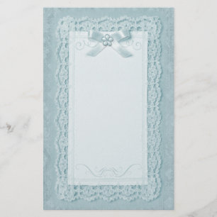 Touch of Lace - Blauw Briefpapier